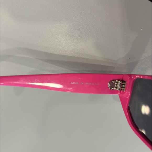 NWOT CELINE shield MIRROR PINK SUNGLASSES - Picture 10 of 14